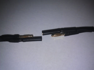 Gold plated quick-release connectors